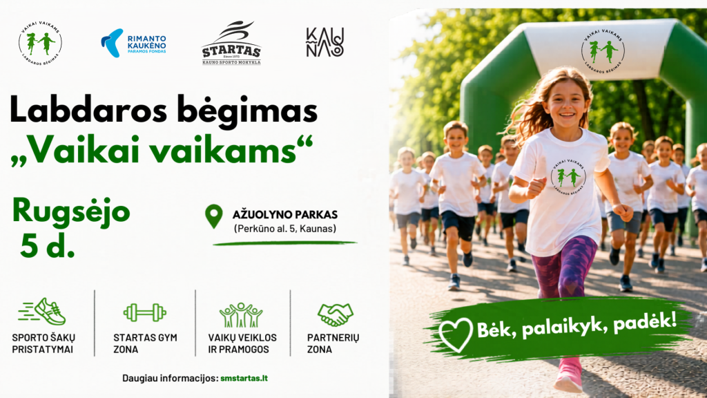 Labdaros bėgimas VAIKAI VAIKAMS